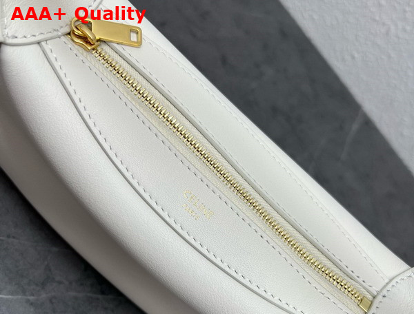 Celine Mini Romy in Supple Calfskin White Replica