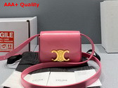 Celine Mini Triomphe in Pink Shiny Calfskin Replica