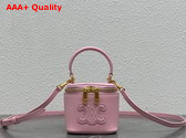 Celine Mini Vanity Case in Pink Smooth Calfskin Replica