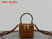 Celine Mini Vanity Case in Tan Smooth Calfskin Replica