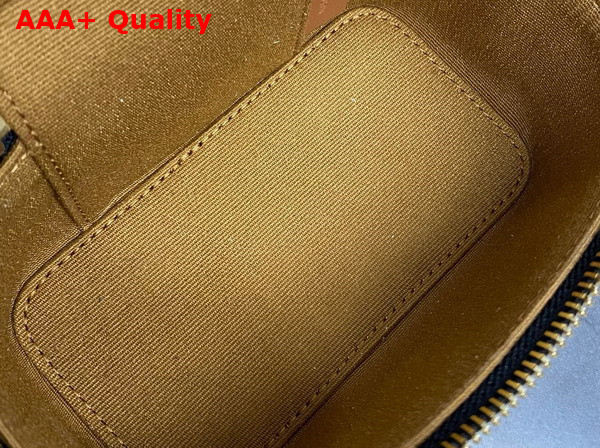 Celine Mini Vanity in Triomphe Canvas and Calfskin Tan Replica
