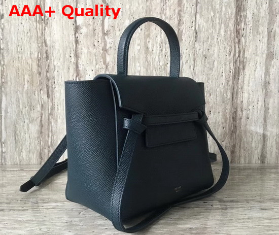 Celine Nano Belt Bag in Abyss Blue Grained Calfskin Replica