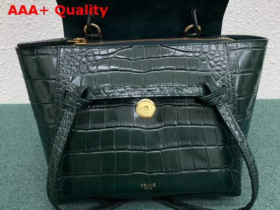 Celine Nano Belt Bag in Amazone Crocodile Embossed Calfskin Replica
