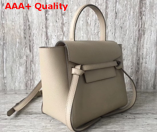 Celine Nano Belt Bag in Beige Grained Calfskin Replica