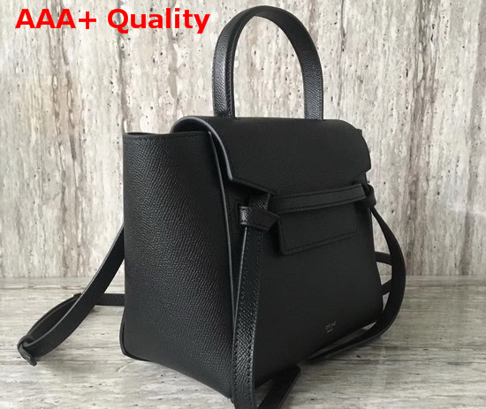 Celine Nano Belt Bag in Black Grained Calfskin Replica