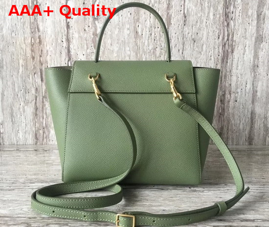 Celine Nano Belt Bag in Green Grained Calfskin Replica
