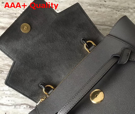 Celine Nano Belt Bag in Grey Grained Calfskin Replica
