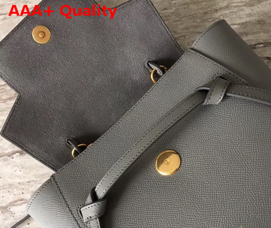Celine Nano Belt Bag in Light Grey Grained Calfskin Replica