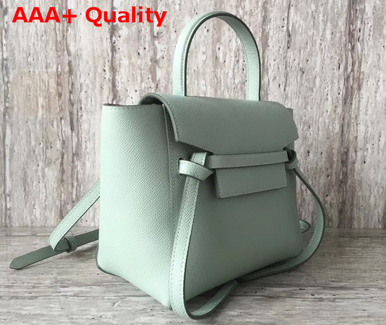 Celine Nano Belt Bag in Mint Green Grained Calfskin Replica