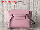 Celine Nano Belt Bag in Pink Grained Calfskin Replica