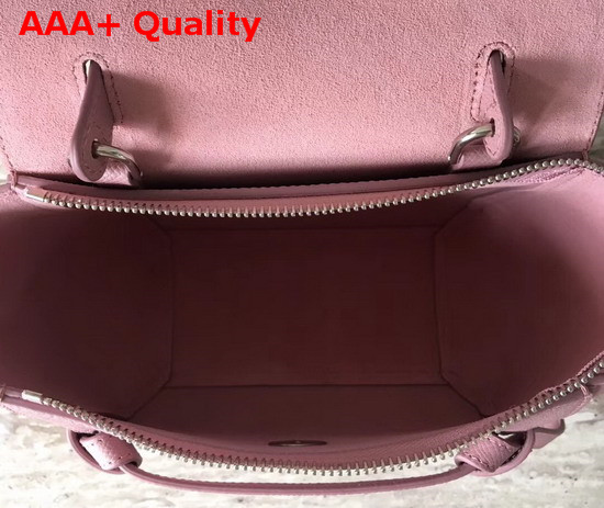 Celine Nano Belt Bag in Pink Grained Calfskin Replica