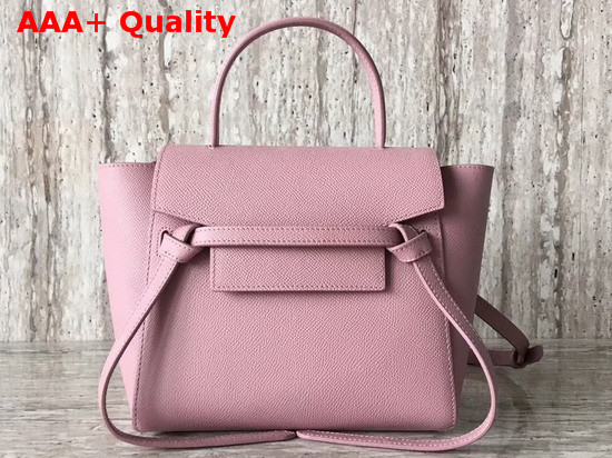 Celine Nano Belt Bag in Pink Grained Calfskin Replica