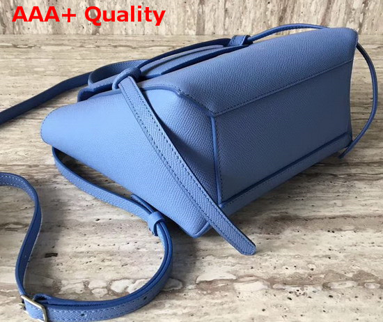 Celine Nano Belt Bag in Sky Blue Grained Calfskin Replica