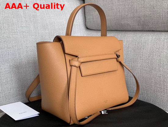 Celine Nano Belt Bag in Tan Grained Calfskin Replica