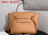 Celine Nano Belt Bag in Tan Grained Calfskin Replica