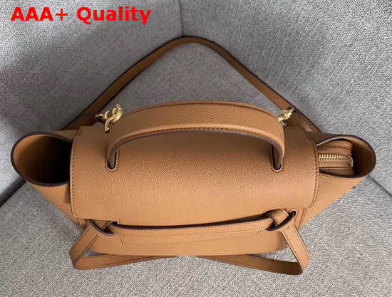 Celine Nano Belt Bag in Tan Grained Calfskin Replica