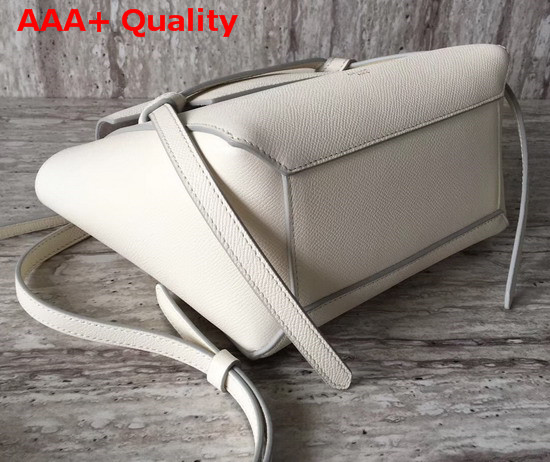 Celine Nano Belt Bag in White Grained Calfskin Replica