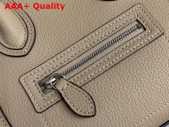 Celine Nano Luggage Bag in Souris Drummed Calfskin Replica