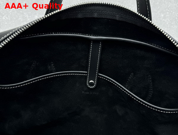 Celine Natural Calfskin Bowling Bag in Black Replica