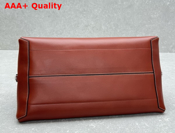 Celine Natural Calfskin Bowling Bag in Tan Replica