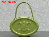 Celine Ovel Handbag in Lemon Yellow Smooth Calfskin Replica