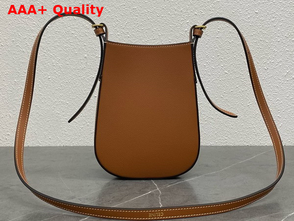 Celine Phone Pouch Heloise in Supple Calfskin Tan Replica