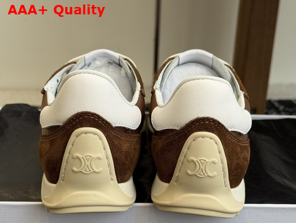 Celine Racer Sneaker in Nylon Suede Calfskin and Calfskin Sahara Replica