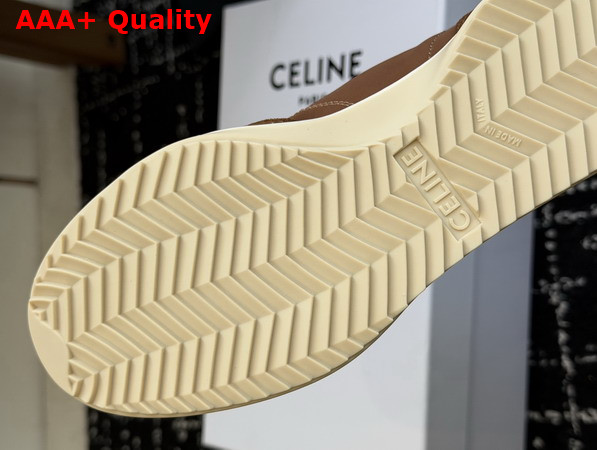 Celine Racer Sneaker in Nylon Suede Calfskin and Calfskin Sahara Replica