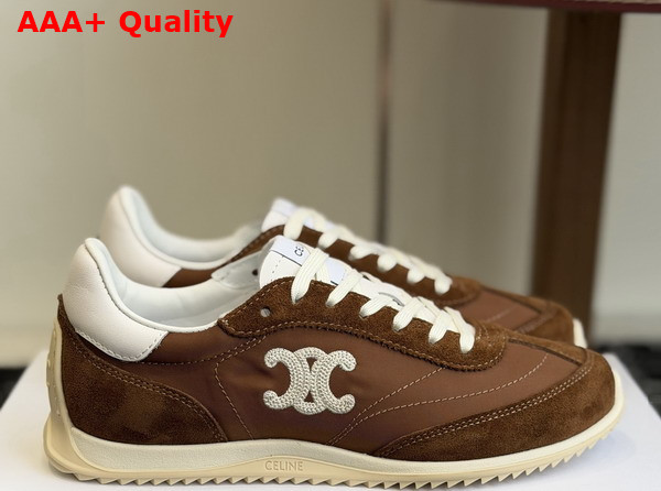 Celine Racer Sneaker in Nylon Suede Calfskin and Calfskin Sahara Replica