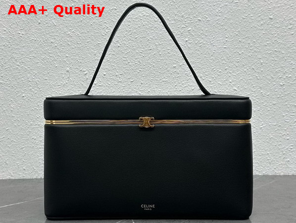 Celine Rectangle in Supple Calfskin Black Replica