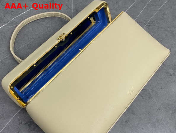 Celine Rectangle in Supple Calfskin Deep Ivory Replica