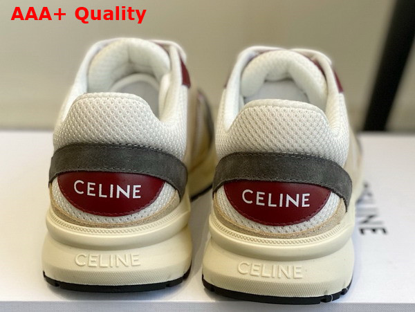 Celine Runner Cr 03 Low Lace Up Sneaker in Mesh Suede Calfskin and Calfskin Multicolor Replica