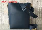 Celine Sangle Bucket Bag in Blue Natural Calfskin Replica
