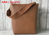 Celine Sangle Bucket Bag in Brown Soft Grained Calfskin Replica