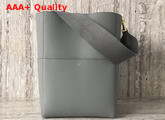 Celine Sangle Bucket Bag in Medium Grey Soft Grained Calfskin Replica