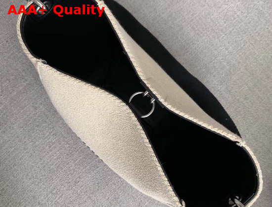 Celine Sangle Small Bucket Bag in Beige Canvas Replica