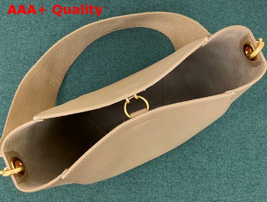 Celine Sangle Small Bucket Bag in Dark Beige Soft Grained Calfskin Replica