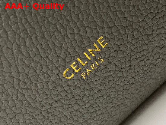 Celine Sangle Small Bucket Bag in Grey Soft Grained Calfskin Replica