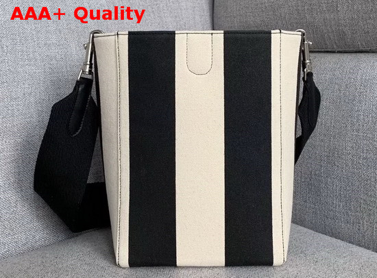 Celine Sangle Small Bucket Bag in Large Striped Textile Replica