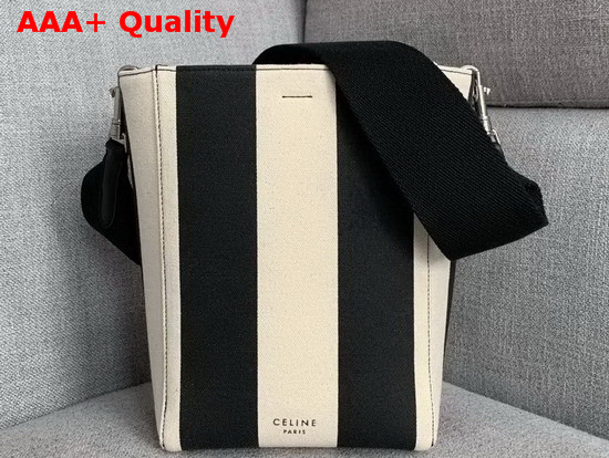Celine Sangle Small Bucket Bag in Large Striped Textile Replica
