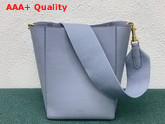 Celine Sangle Small Bucket Bag in Light Blue Soft Grained Calfskin Replica