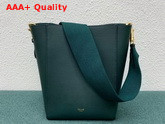 Celine Sangle Small Bucket Bag in Malachite Soft Grained Calfskin Replica