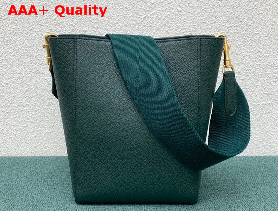 Celine Sangle Small Bucket Bag in Malachite Soft Grained Calfskin Replica