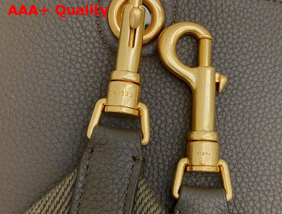 Celine Sangle Small Bucket Bag in Taupe Soft Grained Calfskin Replica