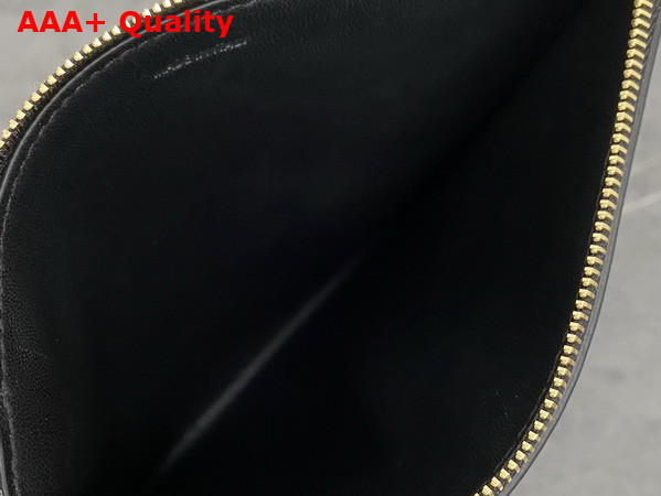 Celine Sharp Pouch in Black Smooth Lambskin Replica