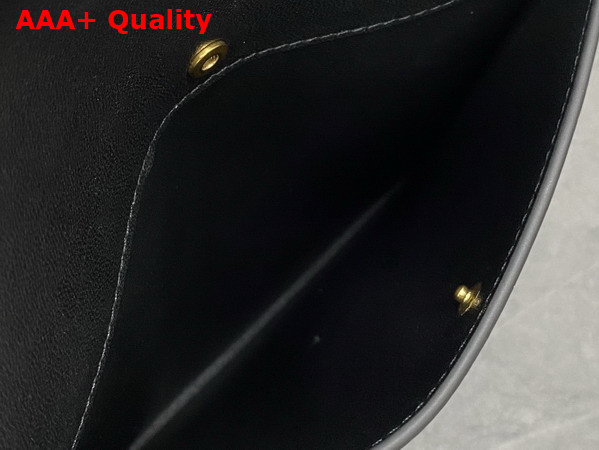 Celine Sharp Pouch in Black Smooth Lambskin Replica