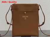 Celine Sharp Pouch in Tan Smooth Lambskin Replica
