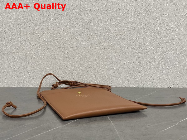 Celine Sharp Pouch in Tan Smooth Lambskin Replica