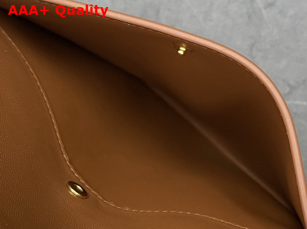 Celine Sharp Pouch in Tan Smooth Lambskin Replica