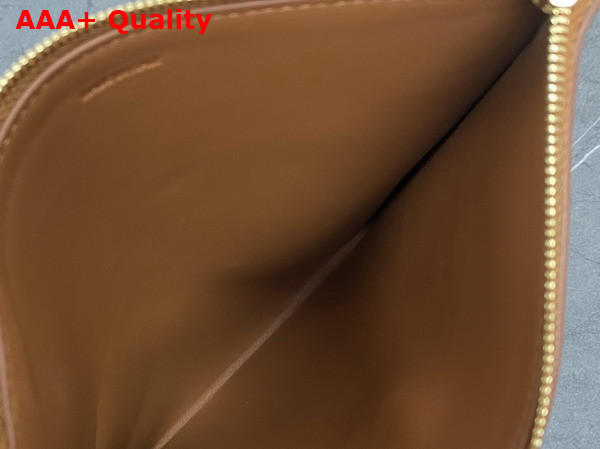 Celine Sharp Pouch in Tan Smooth Lambskin Replica